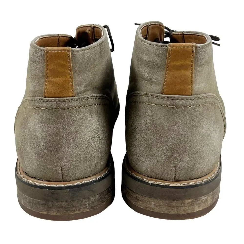 Hawker Rye Shoes Men's 12 Olive Brown Abigovia Chukka Boots Suede Leather Casual